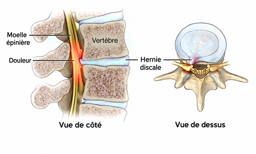 Le véritable problème, c’est la pression exercée sur un nerf